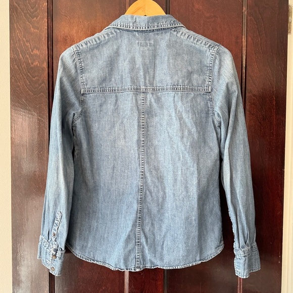 Button Down Denim Jean Shirt - Picture 3 of 6